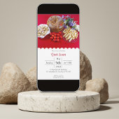 Pâques Grecques Avec Invitation De Nourriture Fest