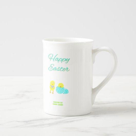 Pâques Hatchlings Bone China Mug (Droite)