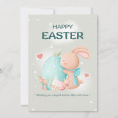 pâques heureux, cartes de voeux de Pâques, salutat (Devant)