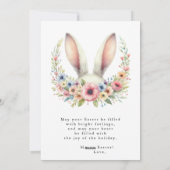 pâques heureux, cartes de voeux de Pâques, salutat (Dos)