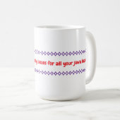 Pâques Java III Café Mug (Devant droit)