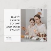 Pâques Joyeuses Modernes | Carte postale Cadeau Fa (Devant)