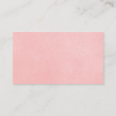 Pâques lapin rose baby shower cartes de tombola (Dos)