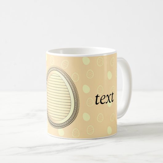 Pâques, Mug de café aux oeufs (Devant droit)