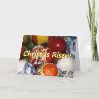 Pâques orthodoxes/Pascha Christ est Risqué carte