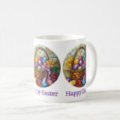 Pâques Panier de café Mug (Devant droit)