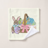 Pâques Panier Dragons Oeufs (Gant de toilette)