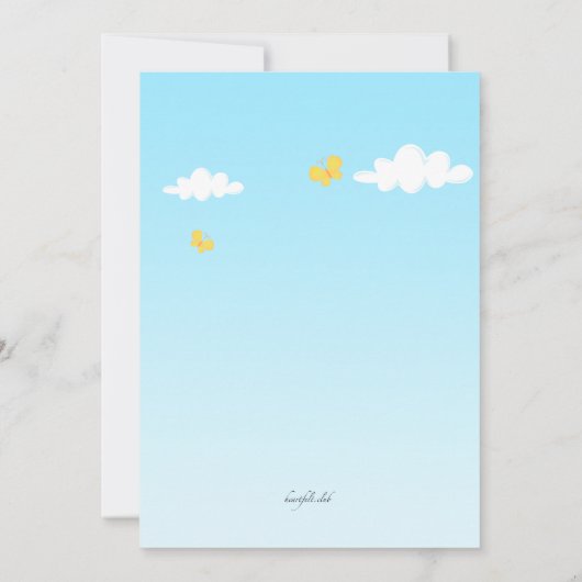 Pâques Panier Invitation Anniversaire (Dos)