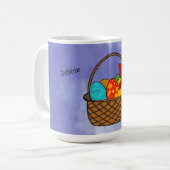 Pâques Panier Mug et Ruban (Devant gauche)