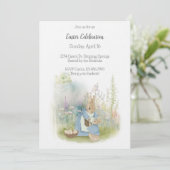 Pâques Peter Rabbit Invitation (Debout devant)