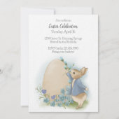 Pâques Peter Rabbit Invitation (Devant)