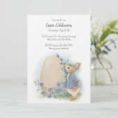 Pâques Peter Rabbit Invitation (Debout devant)