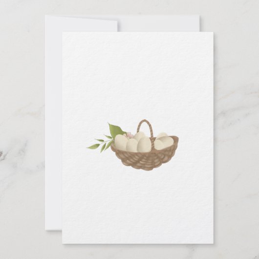 Pâques Peter Rabbit Invitation (Dos)