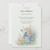 Pâques Peter Rabbit Invitation (Devant)