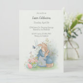 Pâques Peter Rabbit Invitation (Debout devant)