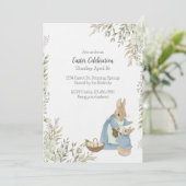 Pâques Peter Rabbit Invitation (Debout devant)