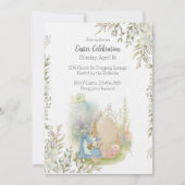Pâques Peter Rabbit Invitation (Devant)