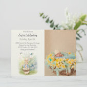 Pâques Peter Rabbit Invitation (Debout devant)