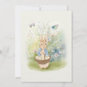 Pâques Peter Rabbit Invitation (Dos)