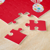 "PÂQUES" PUZZLE BUNNY AVEC OEUFS ET NOM SPECKLED. (Côté)