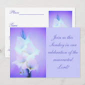 Pâques / Résurrection Invitation du dimanche (Devant / Derrière)