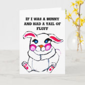 PAQUES, SI J'ÉTAIS UNE CARTE DE LAPIN (Fleur jaune)