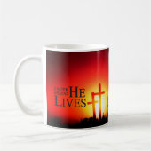 Pâques Signifie Qu'Il Vit Mug (Gauche)
