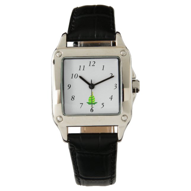 Pâques souhaite aux femmes Carrés montres en cuir (devant)