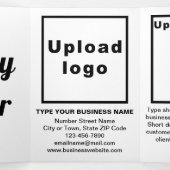 Pâques Vacances Affaires Blanc Triple Carte Vacanc (Intérieur au milieu)