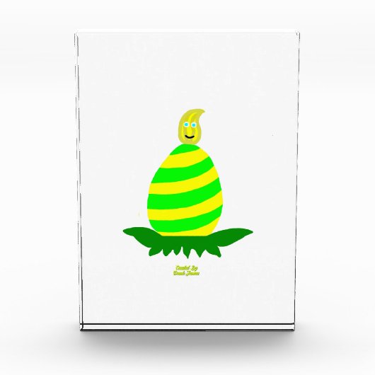 Pâques veut un bloc photo vertical (Devant)