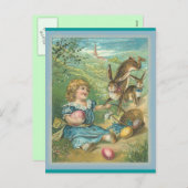 Pâques vintage - Art - Carte postale (Devant / Derrière)