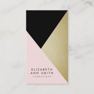 Paquet abstrait chic de noir et de carte de visite