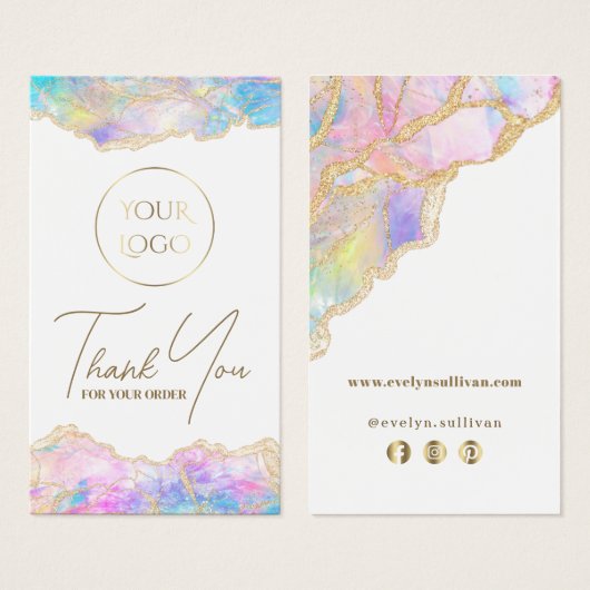 Paquet bleu rose (Devant & derrière)