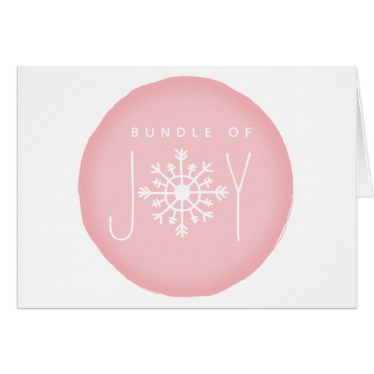 Paquet de baby shower d'hiver de rose de flocon de (Devant horizontal)