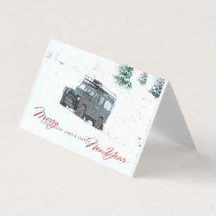 Paquet de carte de Noël de Landrover de bywhacky