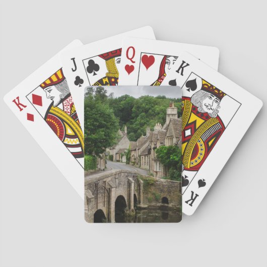 Paquet de cartes de jeu de Combe de château de (dos)
