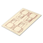 Paquet de graines corail marron Bloc-notes DIY (Incliné)
