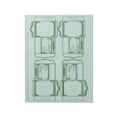 Paquet de graines vert Bloc-notes DIY (Tourné)