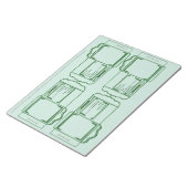 Paquet de graines vert Bloc-notes DIY (Incliné)