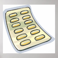 Paquet de pilules Poster de médicaments