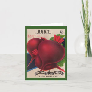 Paquet de semences des années 1950 Beets
