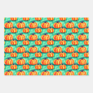 Paquet papier pour enveloppement Citrouille d'Hall