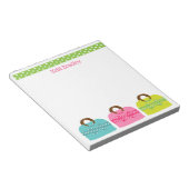 Paquets de points Polka Bloc-notes personnalisé (Incliné)