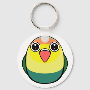 Par-blue Fischer lovebird Sleutelhanger