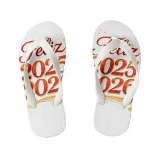 Par de Chancletas con Diseño “Feliz 2025–2026” | C Kinder Teenslippers