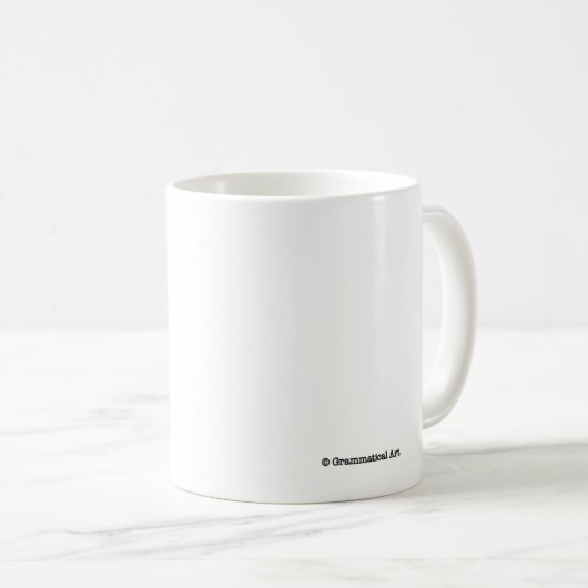 par exemple, Grammar Mug Cadeaux d'enseignant angl (Devant droit)