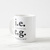 par exemple, Grammar Mug Cadeaux d'enseignant angl (Devant gauche)