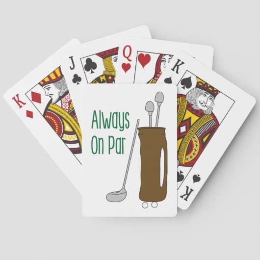 Par Golf Pokerkaarten (Achterkant)