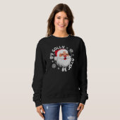 Par Golly Be Jolly Cute Père Noël Sweatshirt de No (Devant entier)