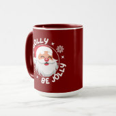 Par Golly Be Jolly Père Noël Christmas Mug (Devant gauche)